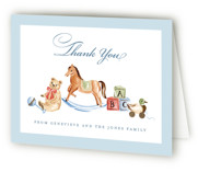 Classical Foil-Pressed Baby Shower Thank You Cards