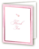 un hochet Foil-Pressed Baby Shower Thank You Cards