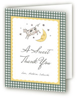 Over the Moon Foil-Pressed Baby Shower Thank You Cards