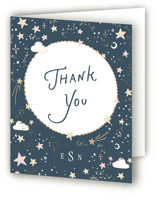 Stellar Foil-Pressed Baby Shower Thank You Cards