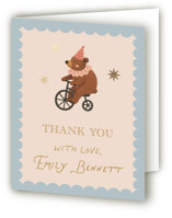 Little Circus Foil-Pressed Baby Shower Thank You Cards
