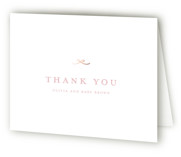 Tiny Bow Foil-Pressed Baby Shower Thank You Cards