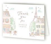 A day in Paris Baby Shower Thank You Cards