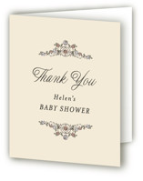 Garden Brick Gate Baby Shower Thank You Cards