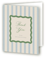 wavy stripe Baby Shower Thank You Cards