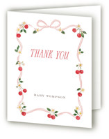 Cherry Sweet Baby Shower Thank You Cards