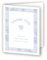 Soft Quilt Baby Shower Thank You Cards