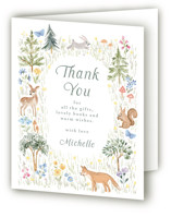 Woodland Welcome Baby Shower Thank You Cards