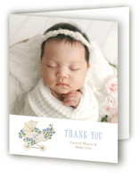 Hydrangea Pram Baby Shower Thank You Cards