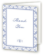 Rattle Pattern Baby Shower Thank You Cards