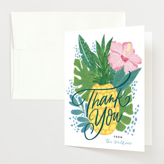 Aloha Baby Pineapple Baby Shower Thank You Cards