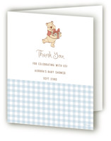Disney's Winter Pooh Baby Shower Thank You Cards