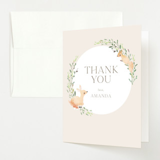 Woodland Baby Shower Thank You Cards