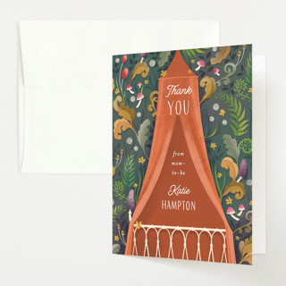 Woodland Nursery Baby Shower Thank You Cards