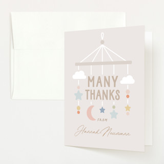 Sweet Mobile Baby Shower Thank You Cards