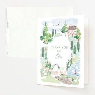 sweet countryside Baby Shower Thank You Cards