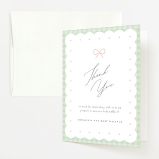 Petit Four Baby Shower Thank You Cards