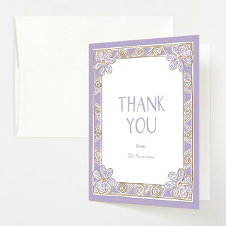 Blossoming Beginnings Baby Shower Thank You Cards