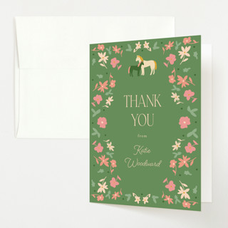 Equine Baby Shower Thank You Cards