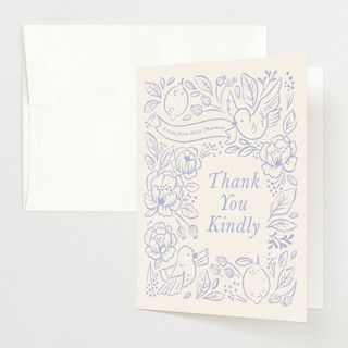 Love Birds Baby Shower Thank You Cards