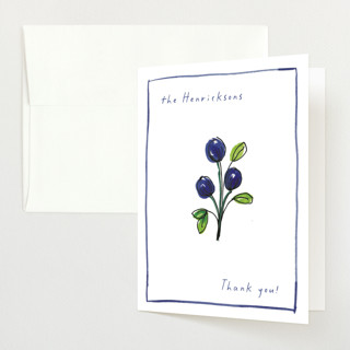 Blue Bells Baby Shower Thank You Cards