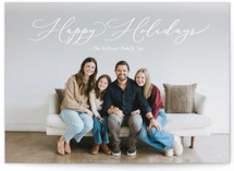 Charming Script Holiday Photo Cards