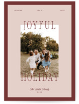 Cranberry Sauce Holiday Photo Cards