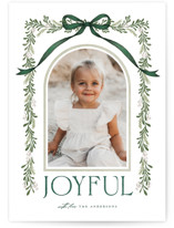 Joyful-Bow Holiday Photo Cards