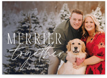 Merrier Together Story NonFoil Holiday Photo Cards
