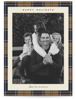 Traditional Tartan Holiday Photo Cards