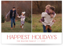 serif Holiday Photo Cards