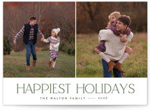 serif Holiday Photo Cards