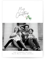 Understated Pine Swag Holiday Photo Cards