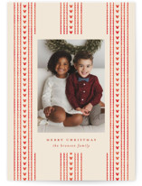 Mickey Holiday Stripes Holiday Photo Cards