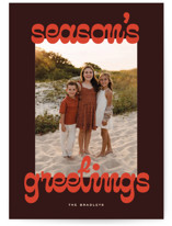 Bouncy Script Holiday Photo Cards