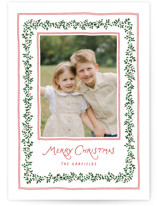 Garland of firs Holiday Photo Cards