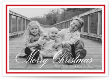Minimalist Border Holiday Photo Cards