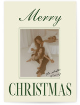 A Classic Christmas Holiday Photo Cards