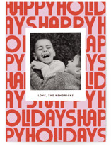 letters Holiday Photo Cards