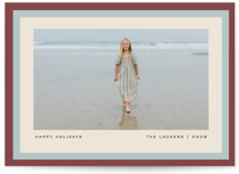 Stripe Duet Holiday Photo Cards