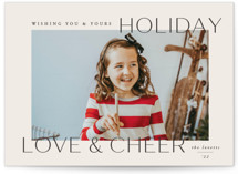 love&cheer Holiday Photo Cards
