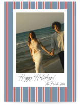 Coastal Stripes Holiday Photo Cards
