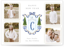 Family Crest Holiday Photo Cards