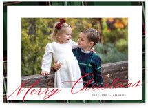 Yule Plaid Holiday Photo Cards