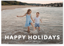 Simple Type Holiday Photo Cards