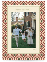 Vintage Tile Frame Holiday Photo Cards