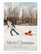 First Snow Holiday Photo Cards