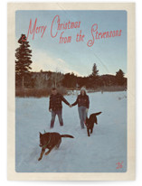 Vintage Mail Holiday Photo Cards