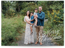 Scripted Corner Holiday Photo Cards