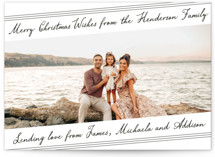 Postcard Script Holiday Photo Cards